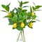 3-Pack 18-Inch Artificial Lemon Branches – Realistic Faux Lemons for Vase, Table, or Home Décor